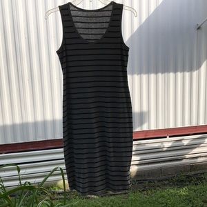 Striped jersey dress